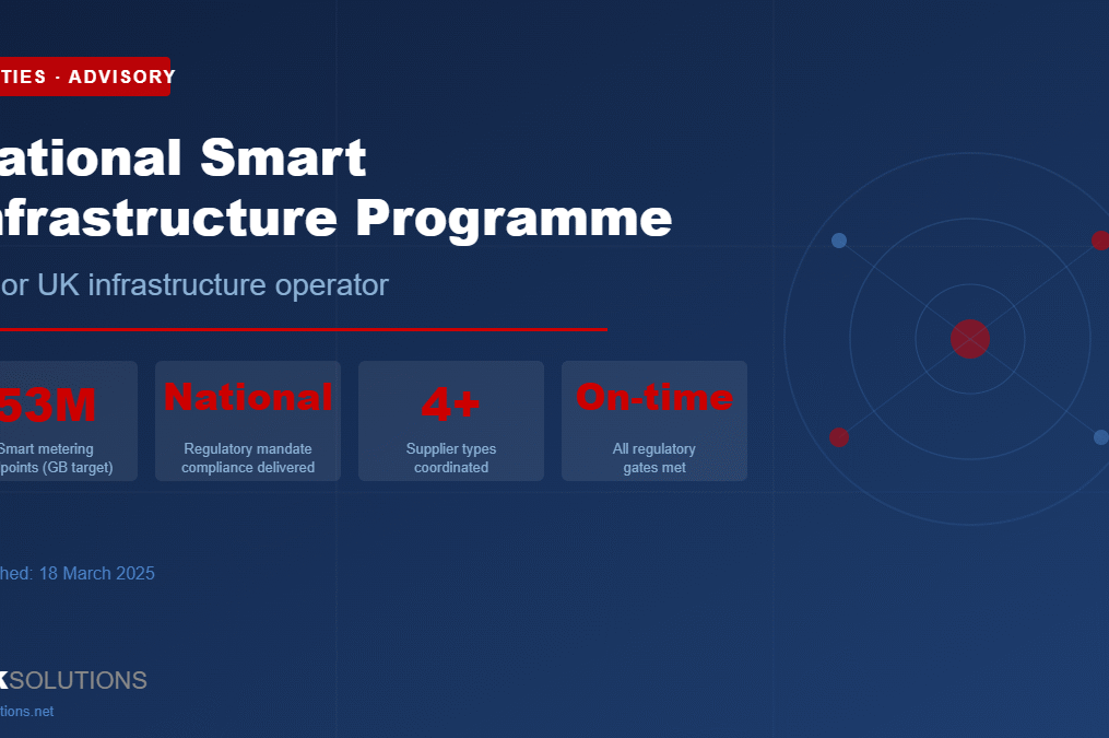 Architecting the Delivery Framework for a National Smart Infrastructure Programme
